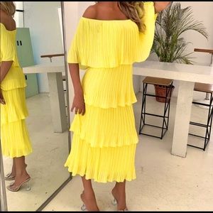 Just me tiered ruffle dress